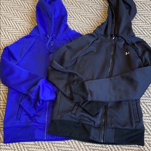 Black Under Armour storm zip up hoodie only
